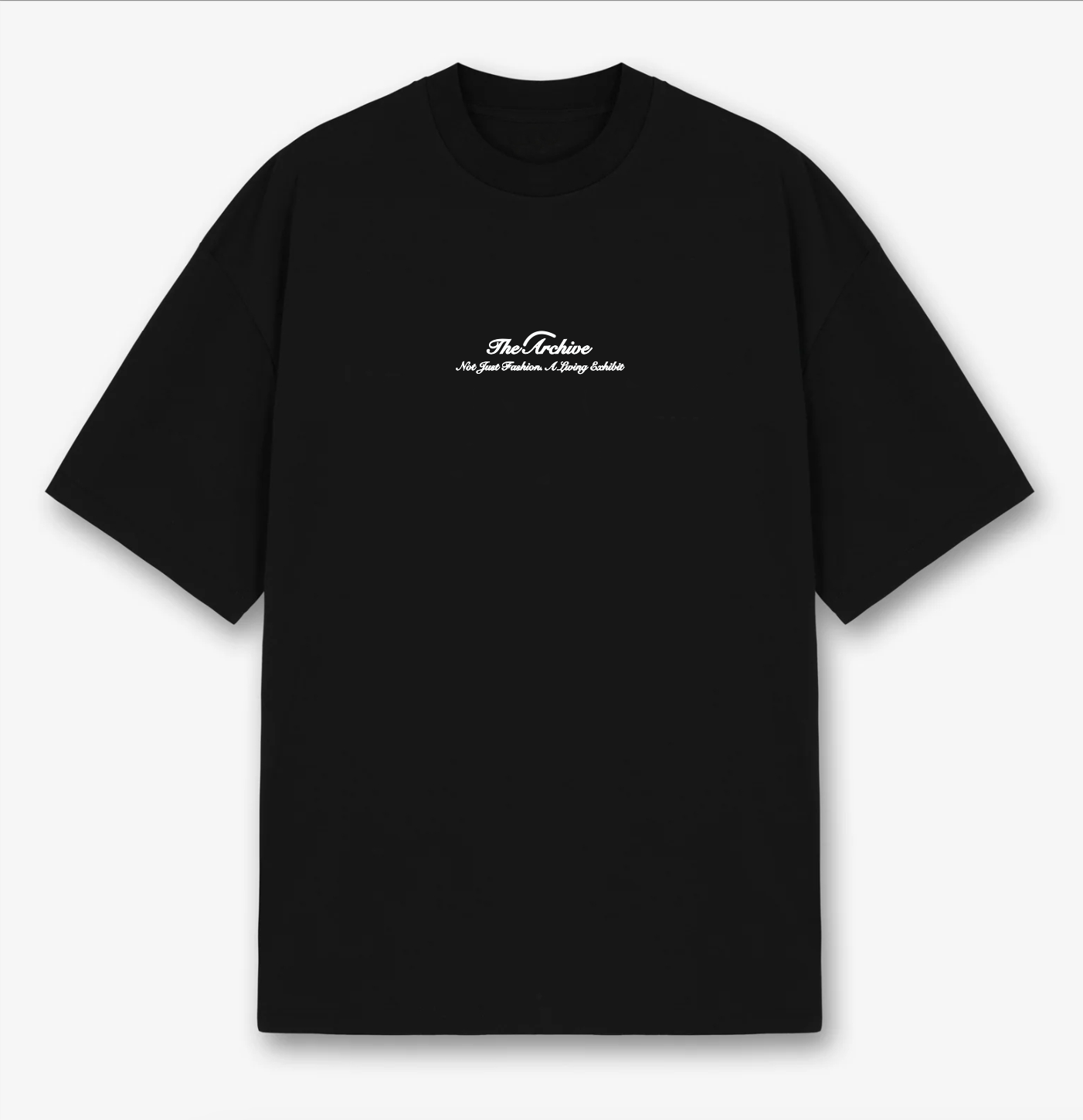 Black oversized "Times" Tee