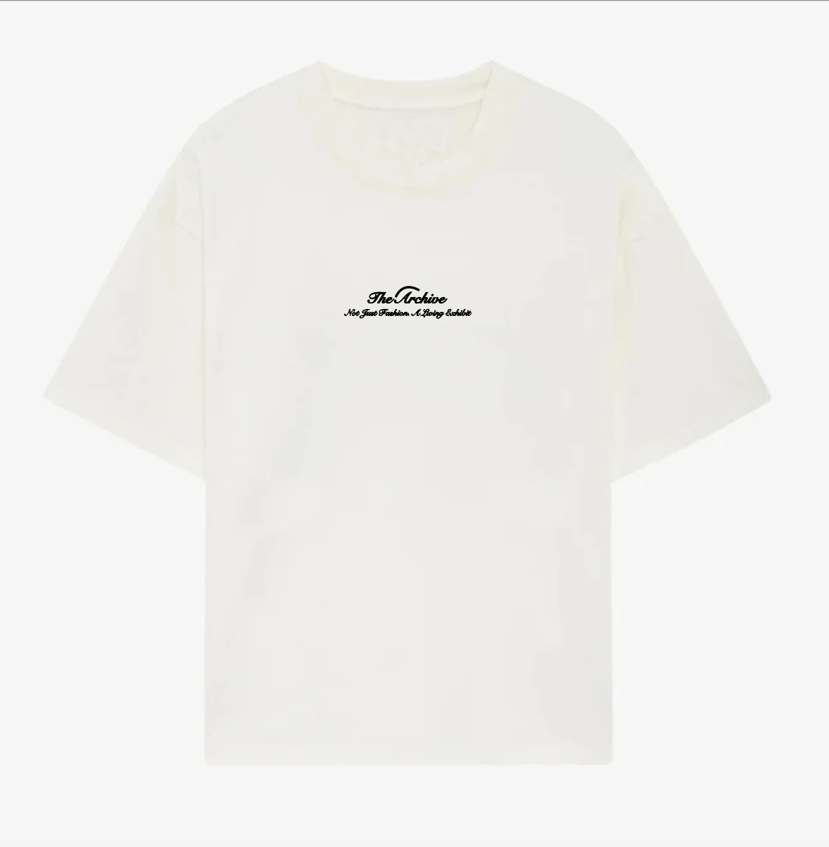 White oversized "Times" Tee